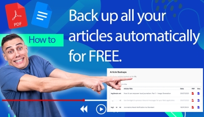 Backup all of your journalist articles for free